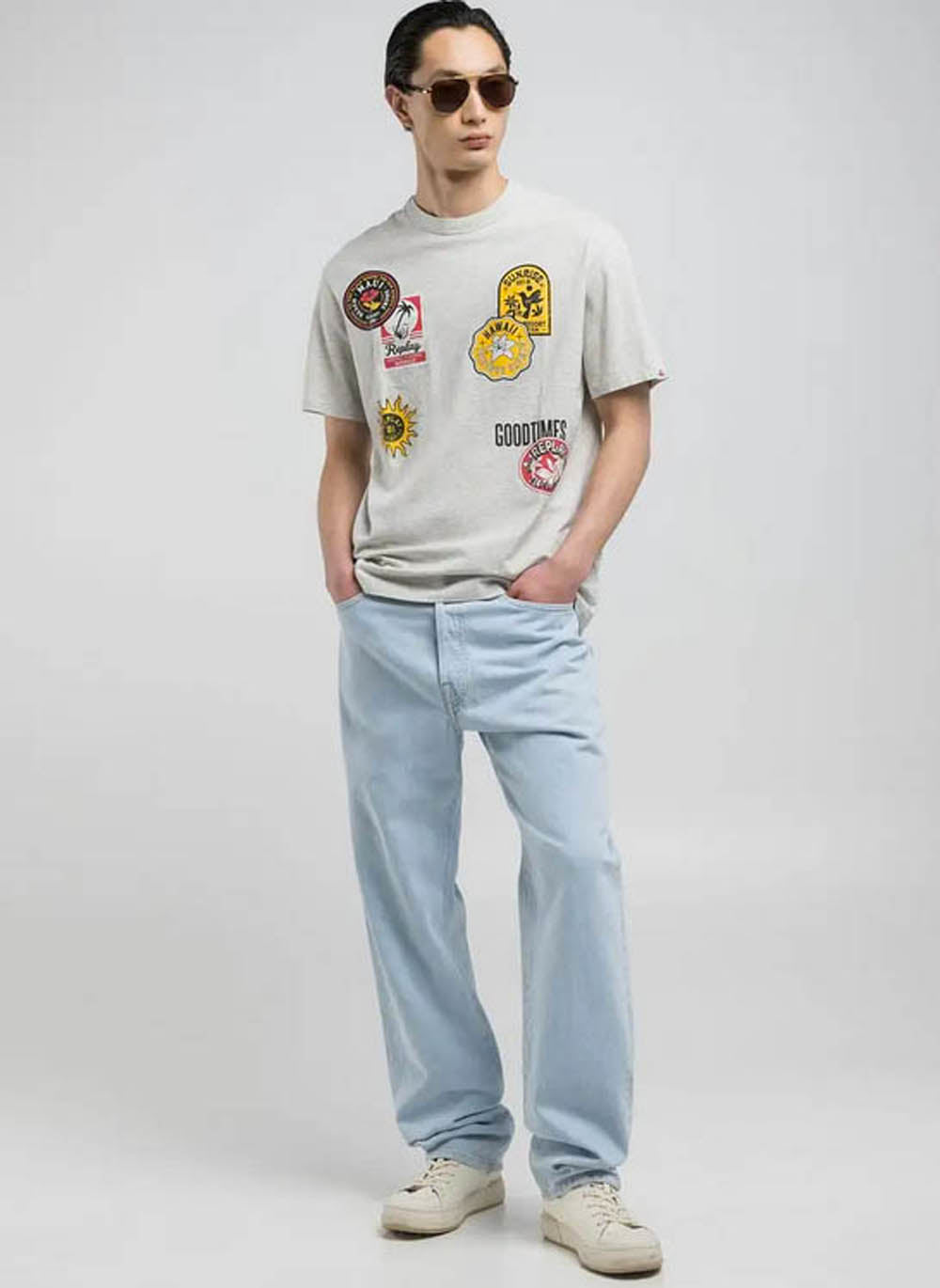 T shirt Replay Patch