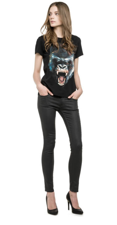 T Shirt Replay W3678I noir