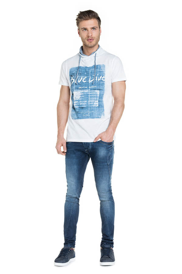 T Shirt Salsa 114451 blanc