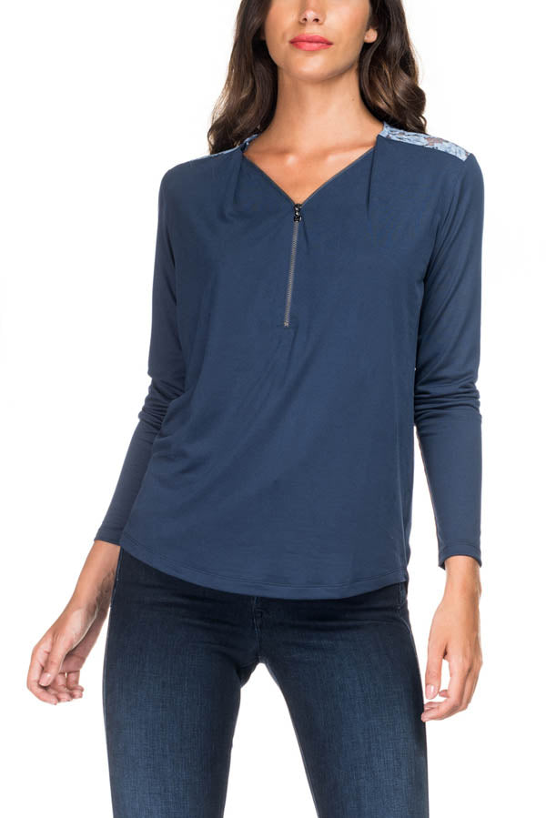 T Shirt Salsa 117431 8033 bleu