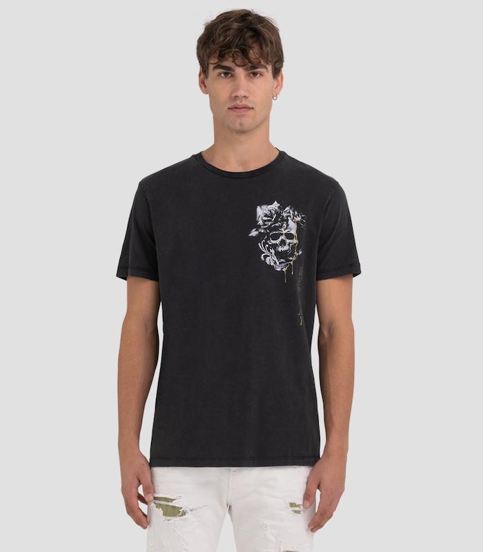 T-shirt tête de mort Replay M6486