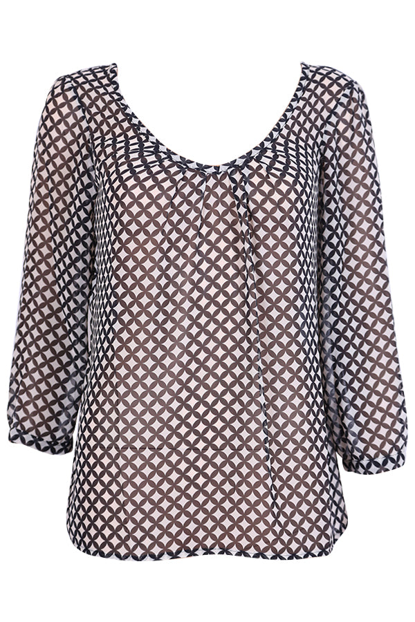 Top manches 3/4 LA Fée Maraboutée FA3727 noir