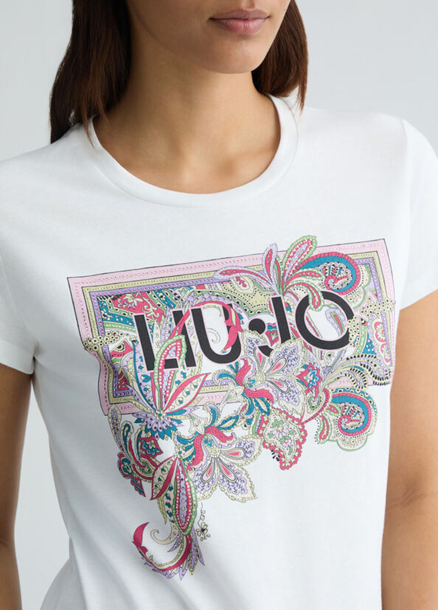 Tshirt imprimé coloré Liu Jo