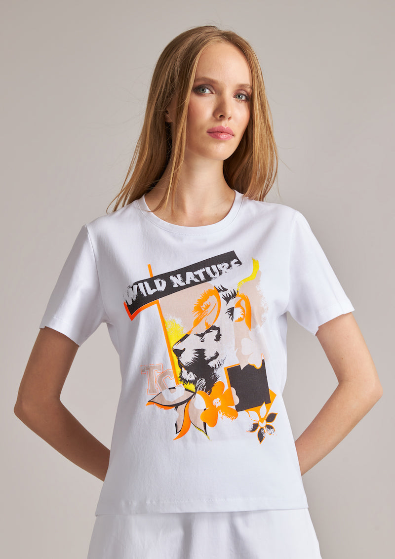 Tshirt imprimé Tricot Chic