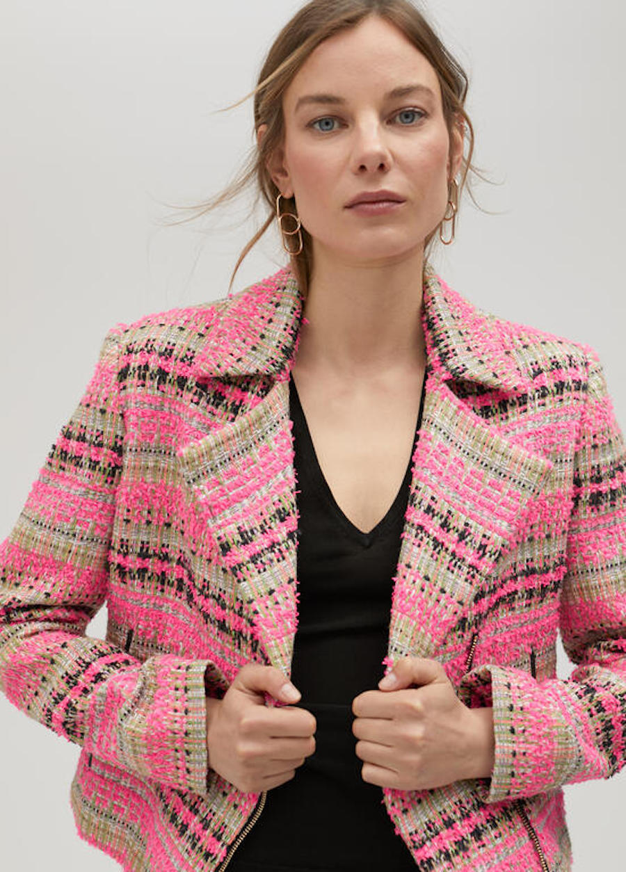 Veste biker rose Lola Casademunt