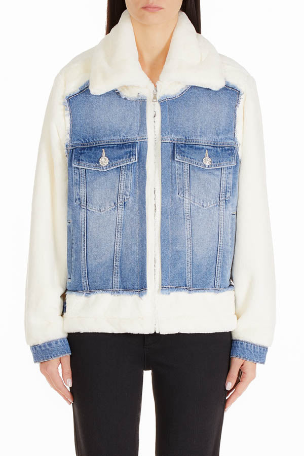 Veste jean et fausse fourrure Liu Jo