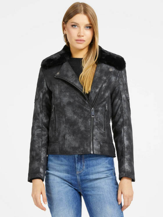 Veste motard Guess