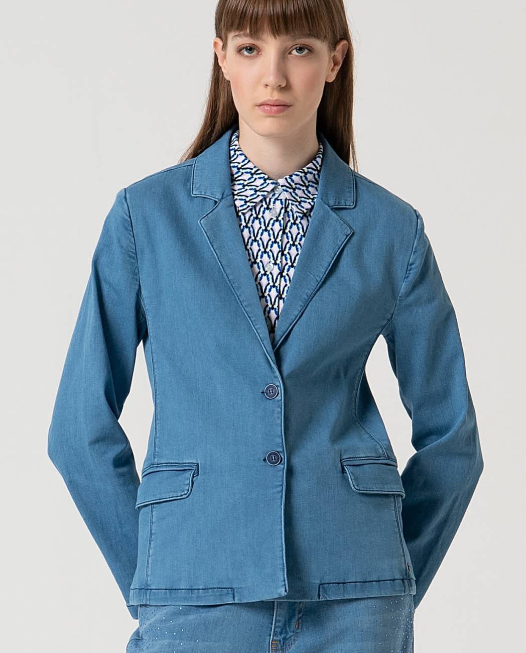 Veste tailleur en jeans Surkana