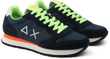 Basket SUN68 TOM FLUO NAVY BLUE