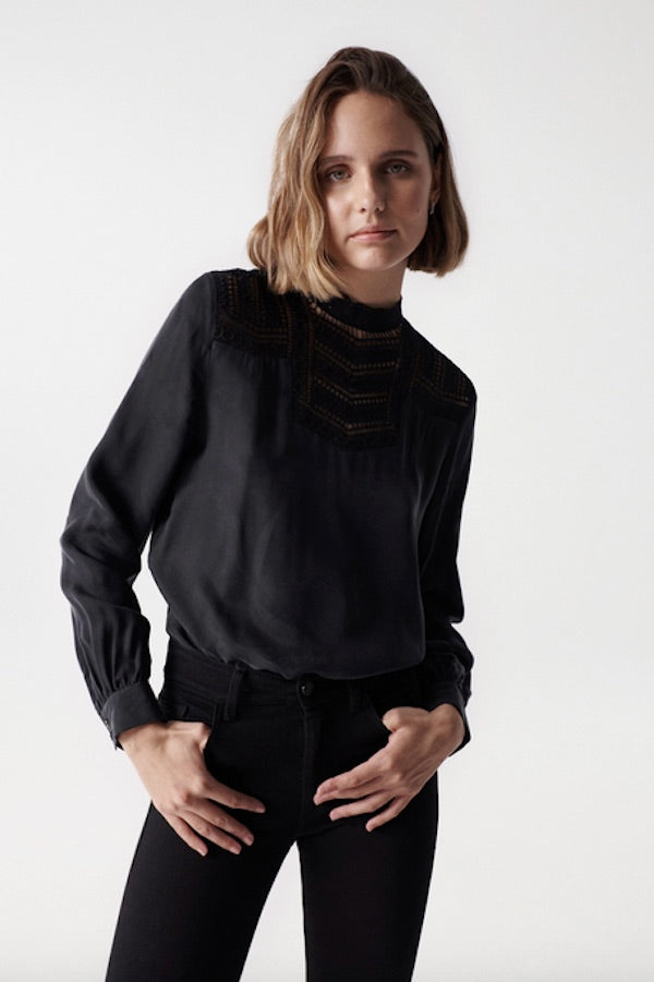 Blouse femme Salsa noir