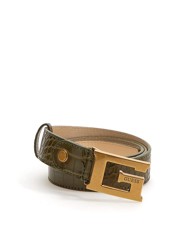 Ceinture imprimé croco Guess