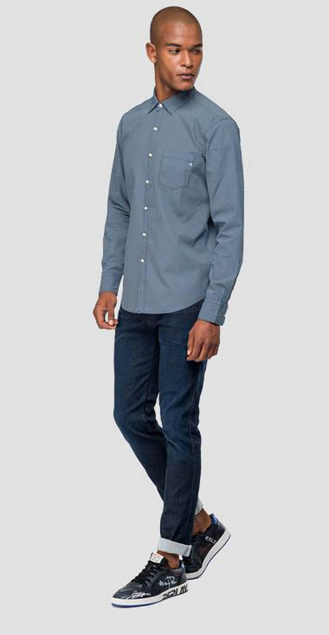 Chemise bleue Replay M4953P
