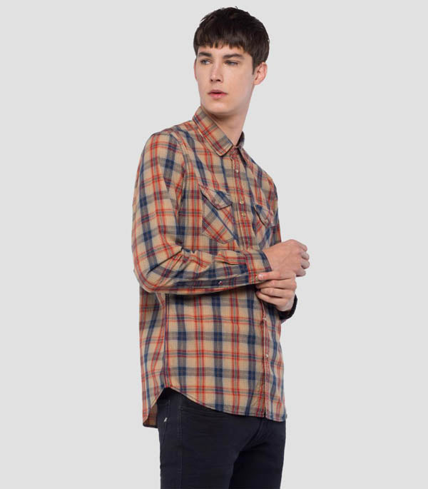 Chemise à carreaux Replay M4998C