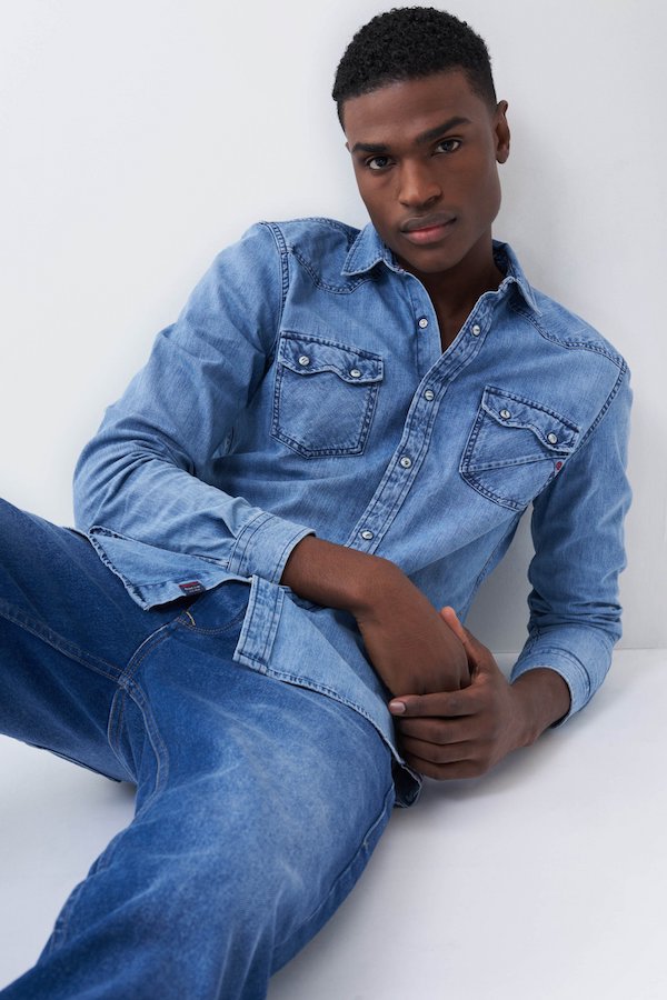 Chemise Cowboy en Jean Salsa 125455