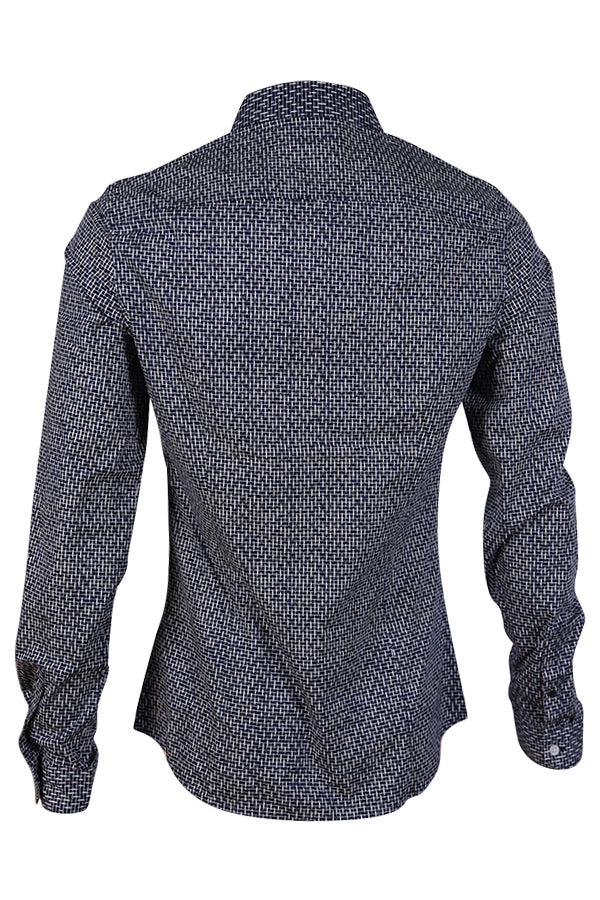 Chemise Guess M64H23W7W20 Rich Print bleu foncé