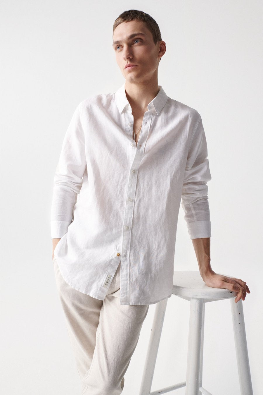 Chemise homme en lin Salsa