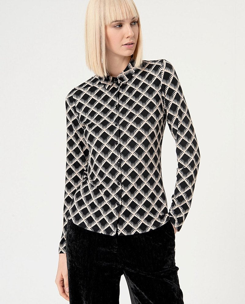 Chemise imprimée Art Déco Surkana