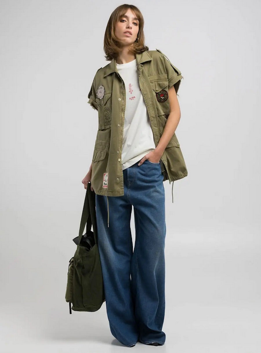 Chemise large avec écussons Replay