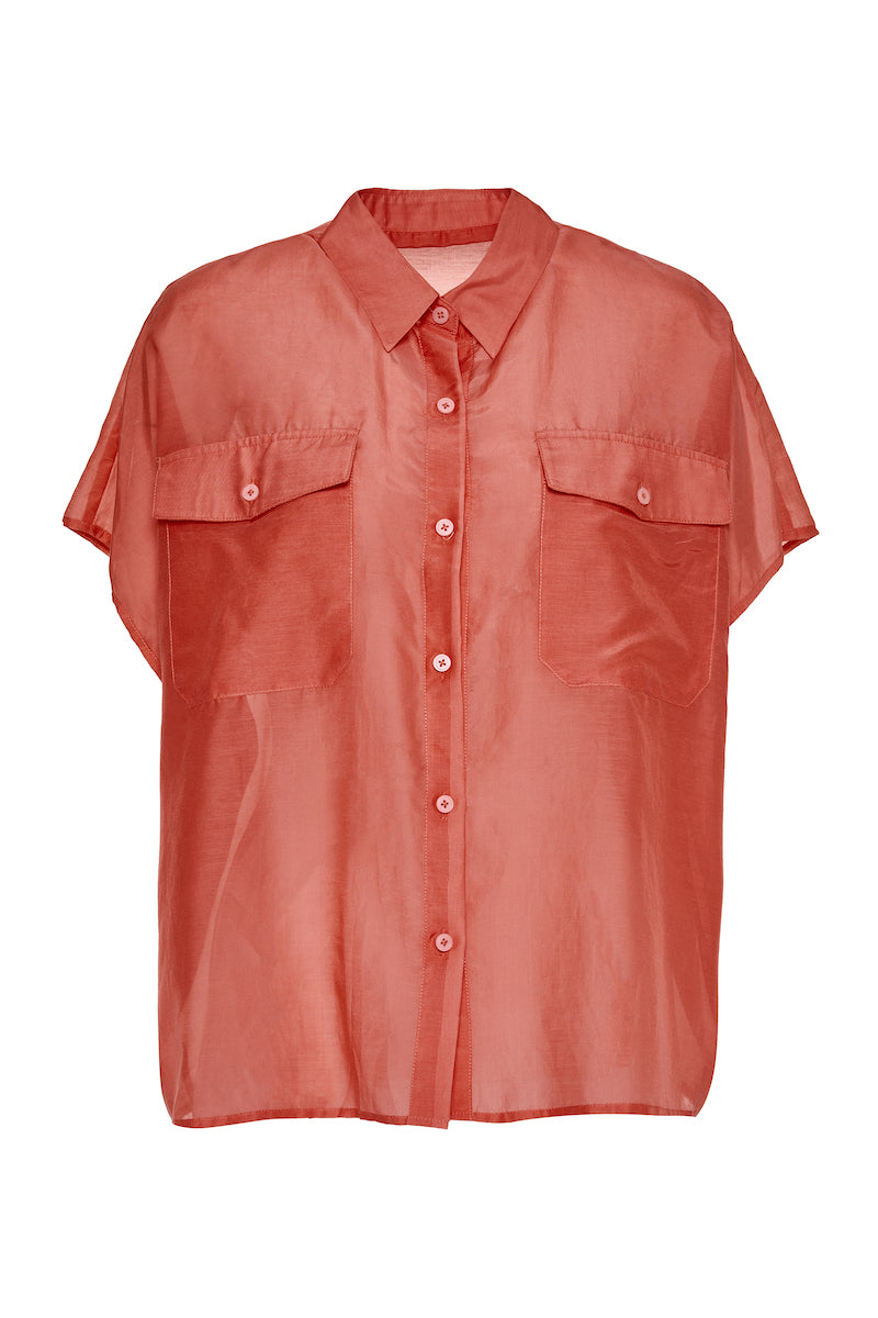 Chemise large en soie BSB