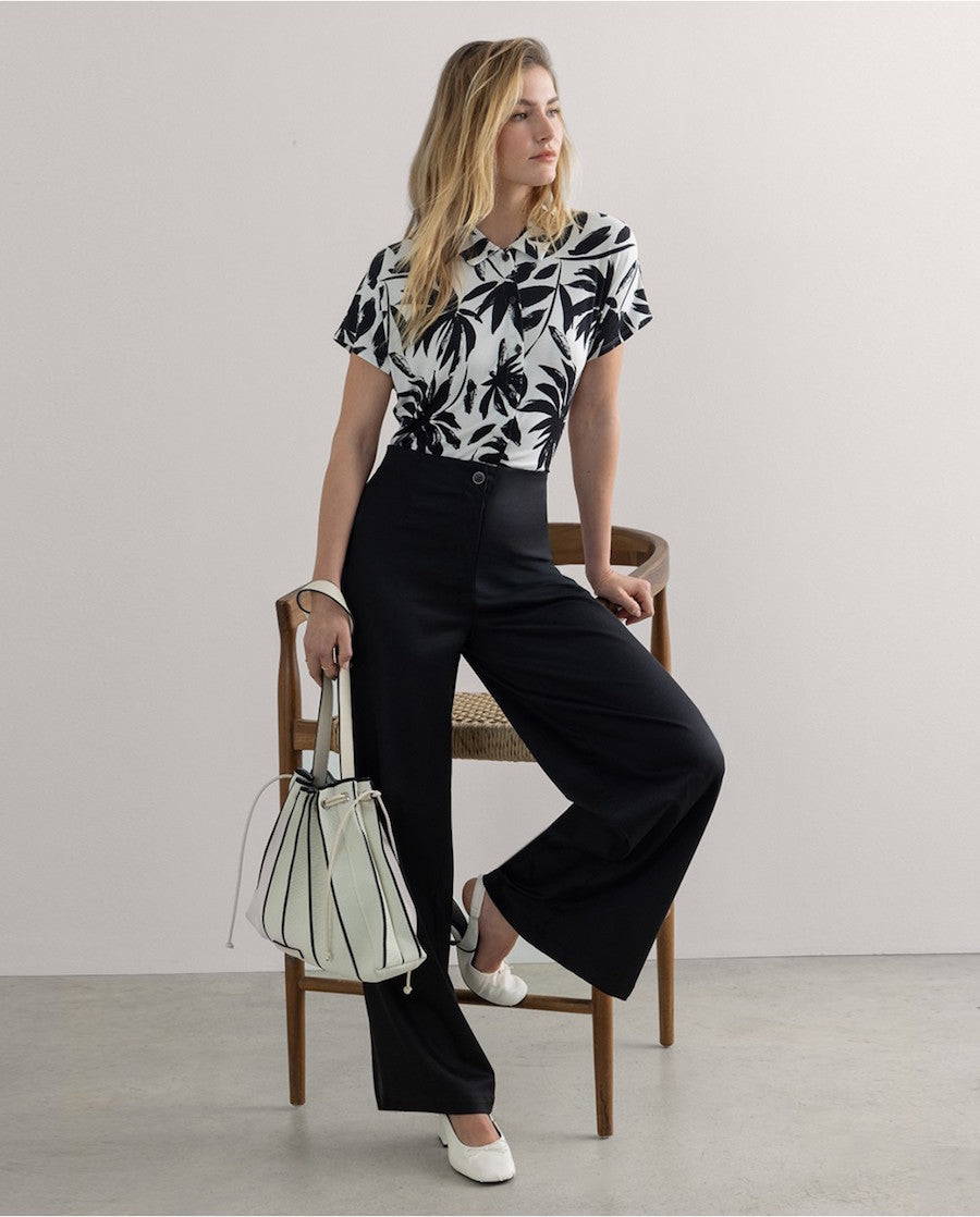 Chemise noir et blanche Surkana