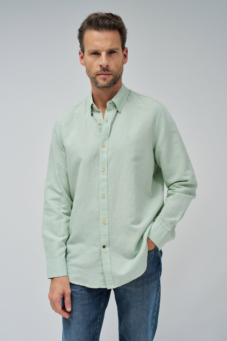 Chemise verte homme de chez salsa