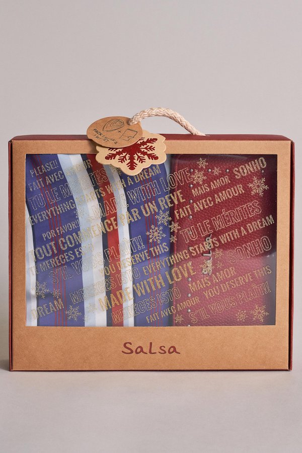 Coffret Pack foulard + portefeuille Salsa