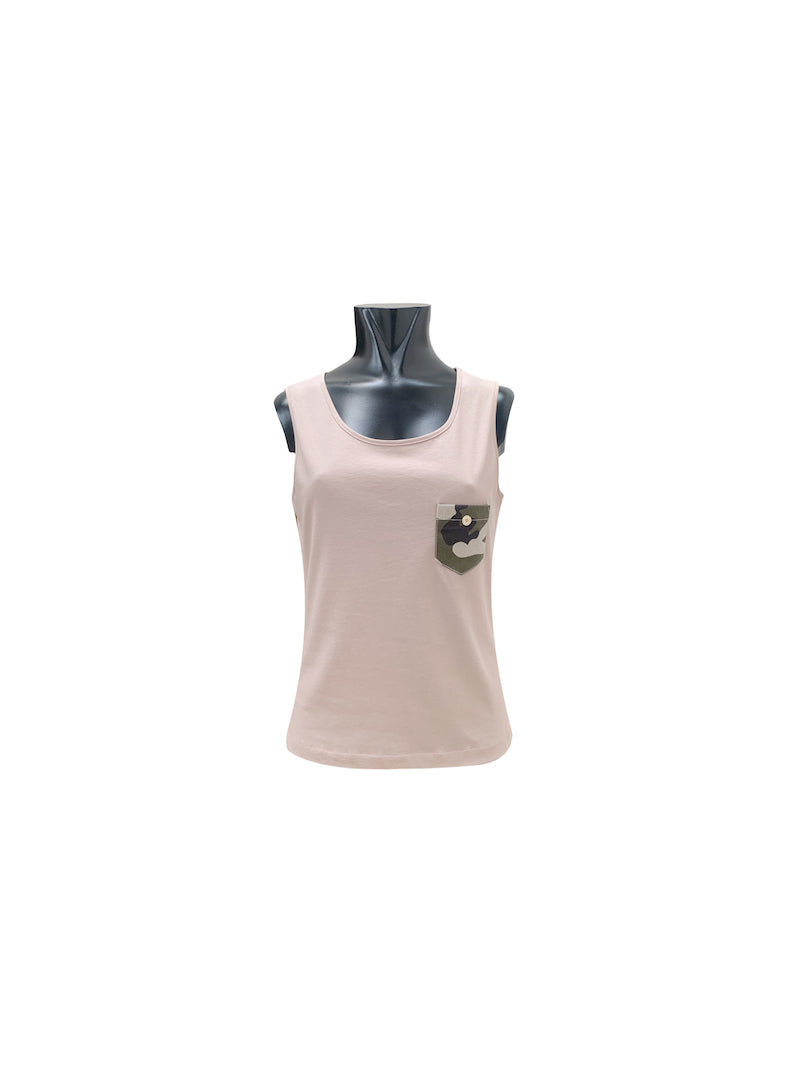 Débardeur poche army Tricot chic