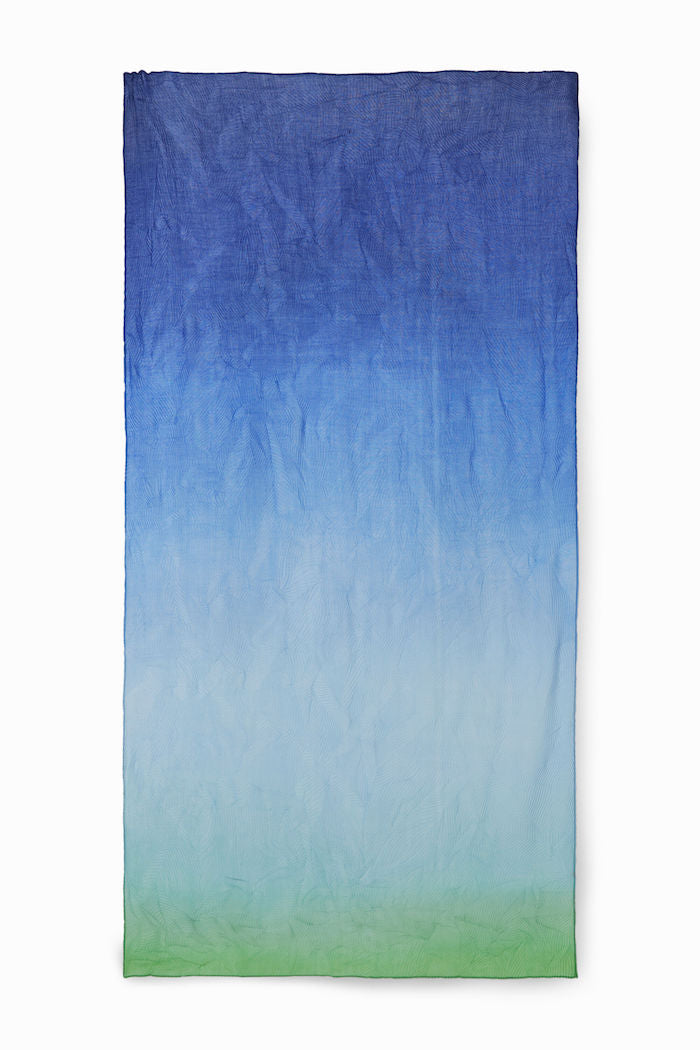 Foulard tie and dye bleu Desigual
