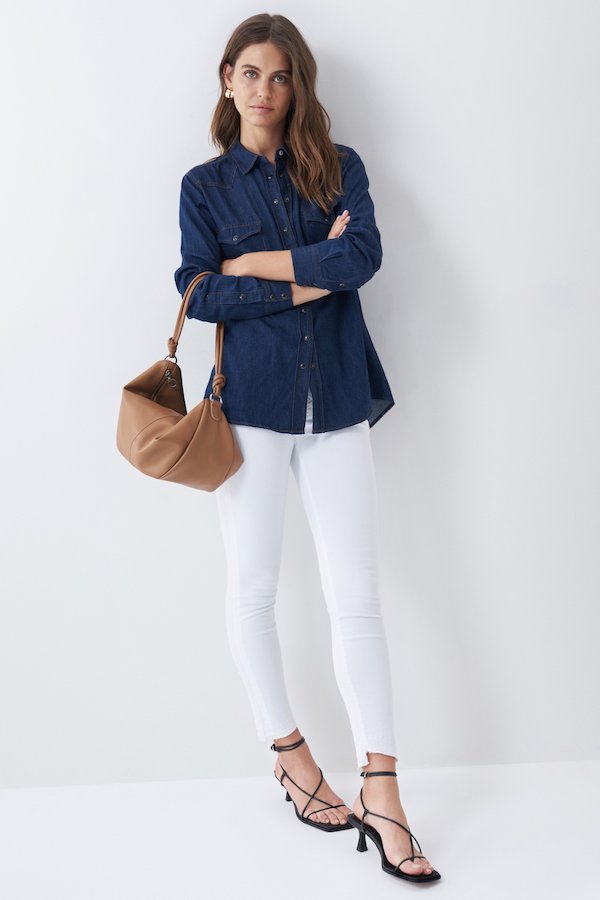 Jean Secret Glamour Push In Cropped Salsa