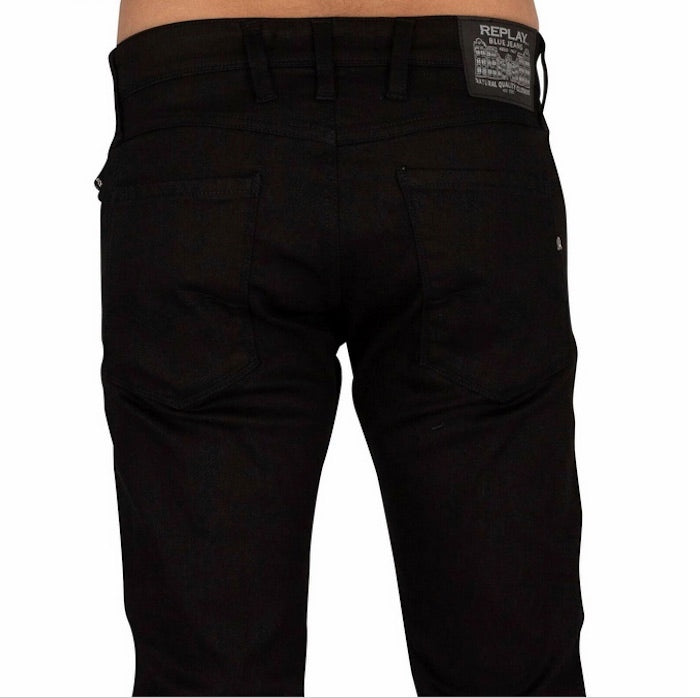Jean slim noir Replay M914Y