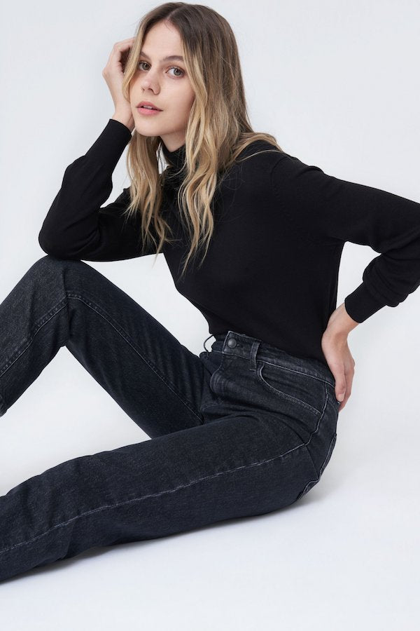 Jean True cropped slim Salsa 126113