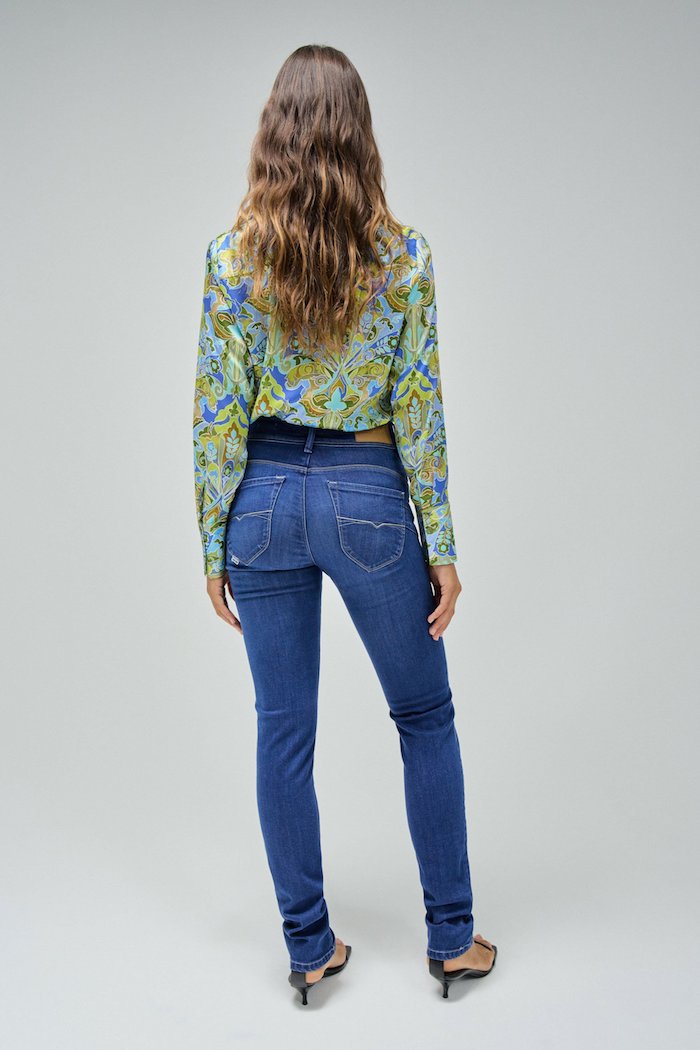 Jeans push up taille haute Salsa