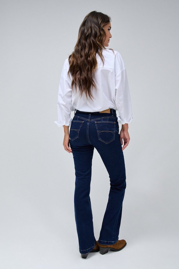 Jeans taille haute boot cut Salsa