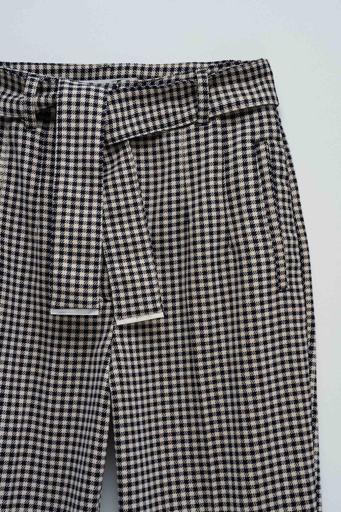 Pantalon chino à carreaux Salsa