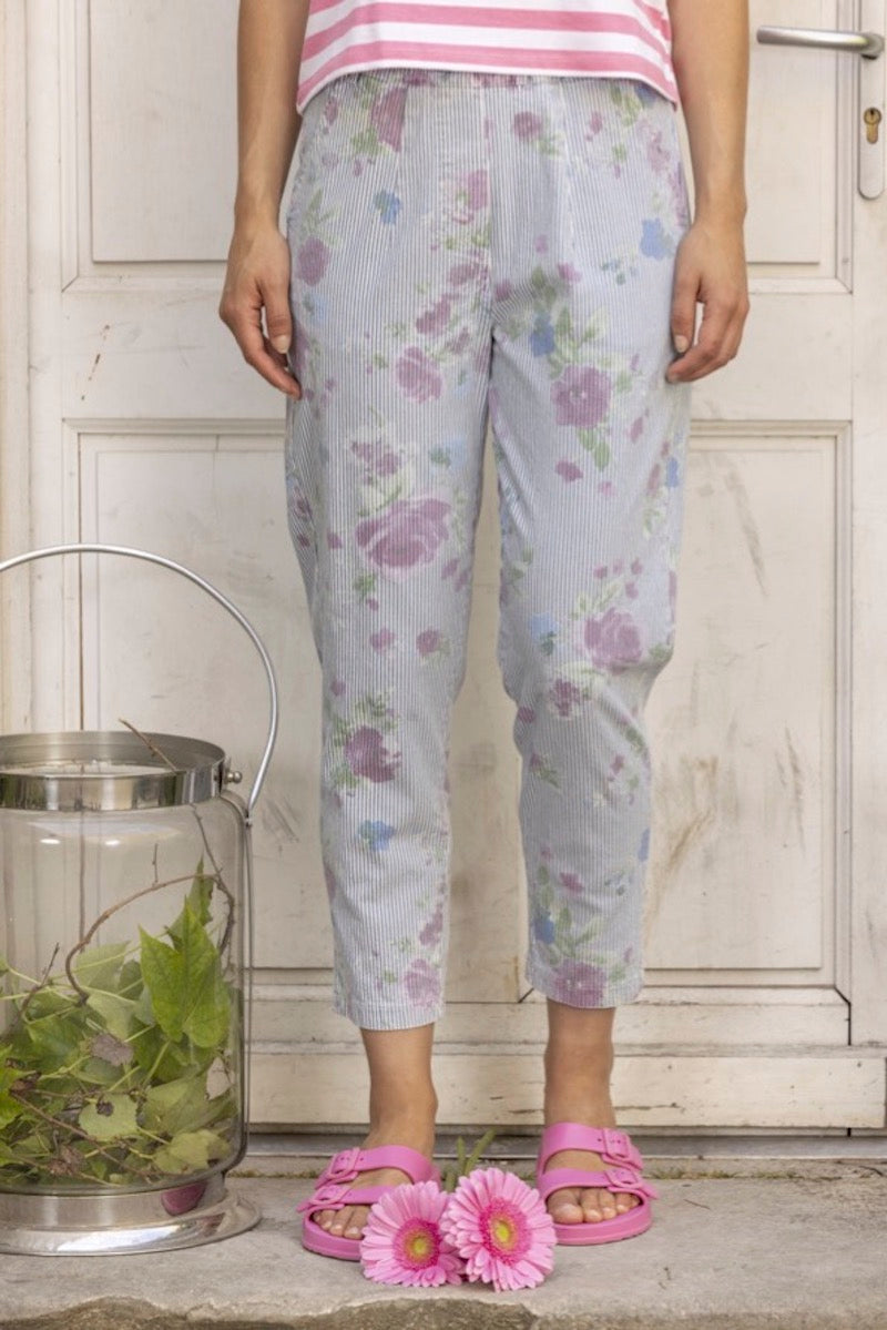 Pantalon rayé et imprimé O'MER