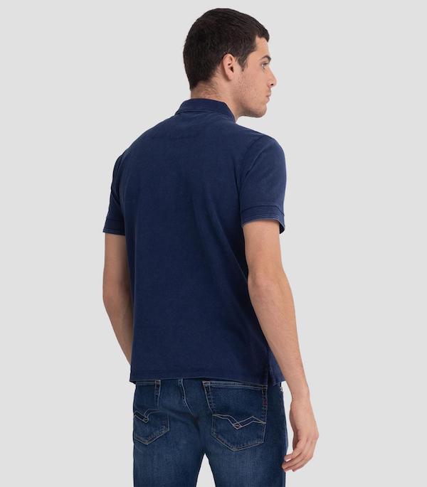 Polo homme bleu Replay M3070A