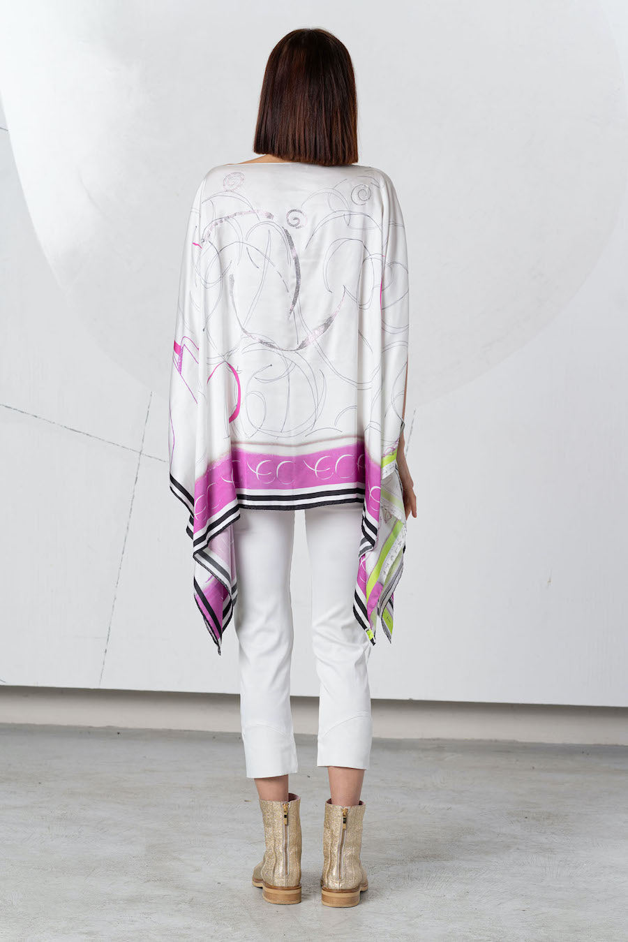 Poncho fluide et coloré Elisa Cavaletti