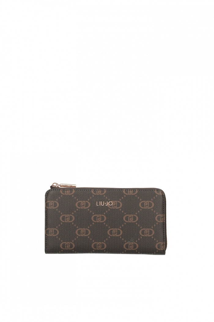 Portefeuille Liu Jo logo mocha