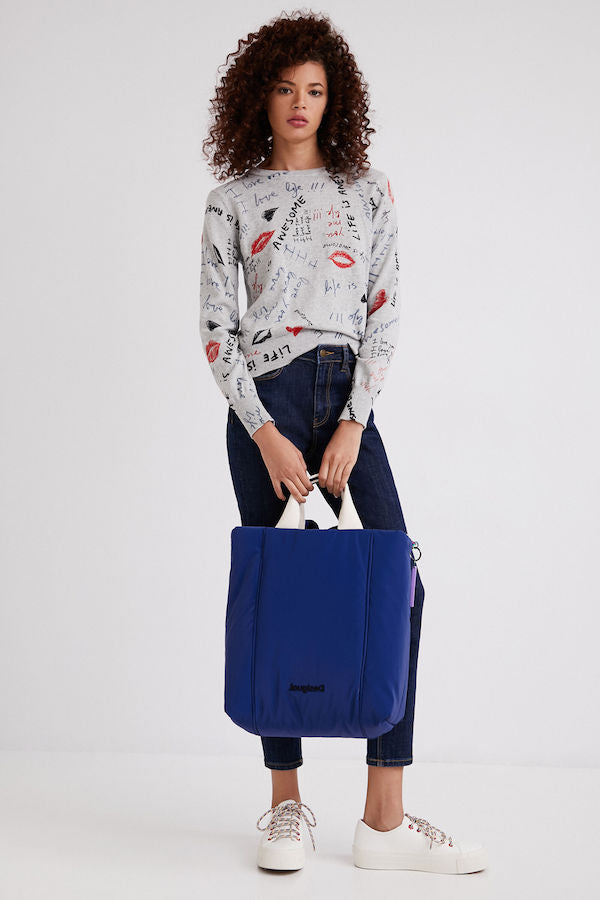 Pull Butset gris Desigual 22SWJF57