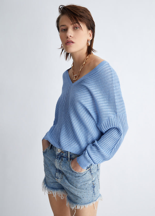 Pull col en v Liu Jo WA3124