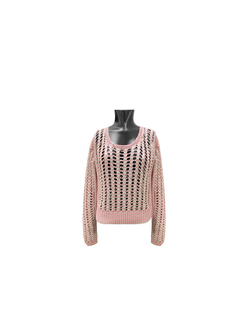 Pull en maille ajourée Tricot Chic