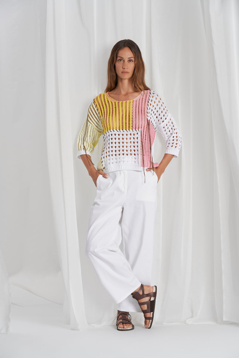 Pull en maille ajourée Tricot Chic