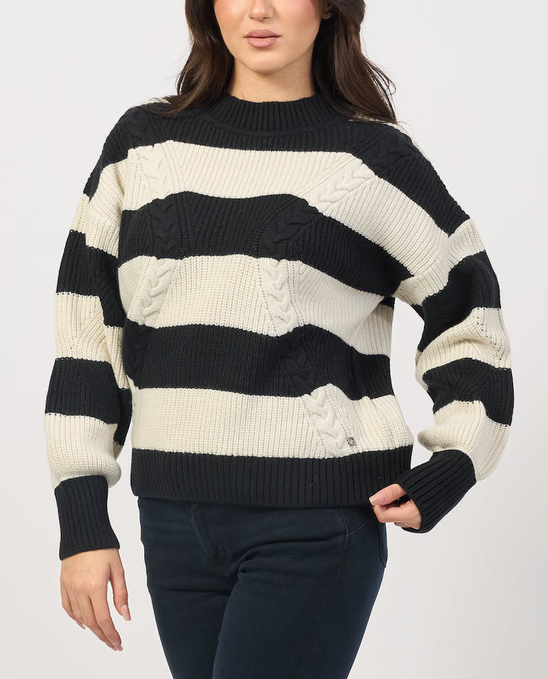 Pull en tricot rayé GUESS