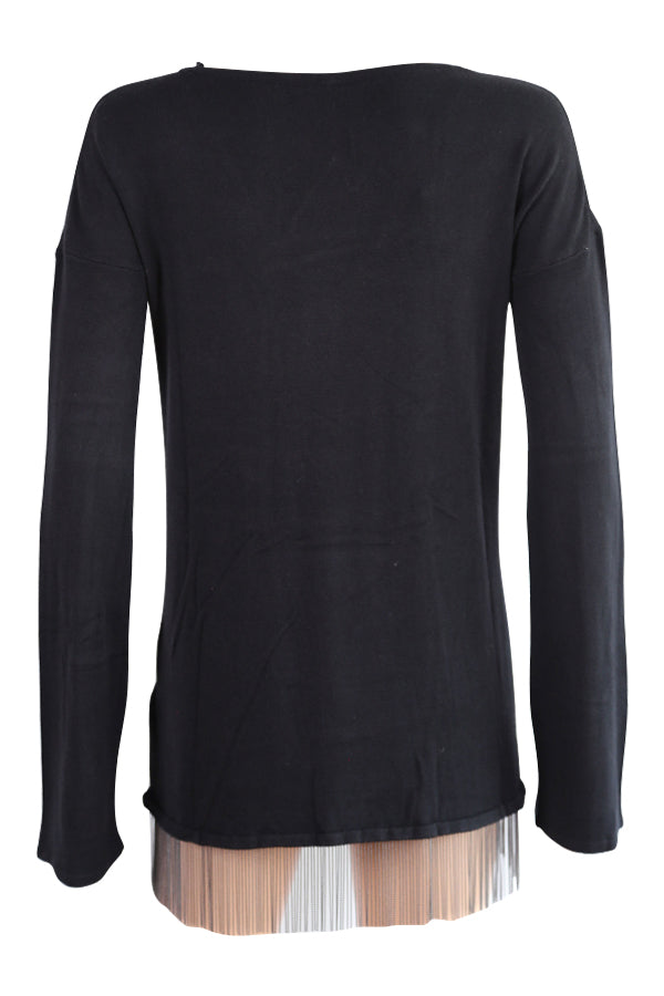 Pull Guess W63R78Z0XF0 LS VN Clarissa noir