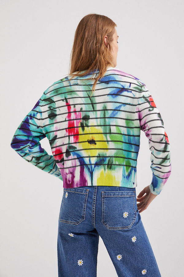 Pull Hipolita à rayures Desigual 22SWJF21