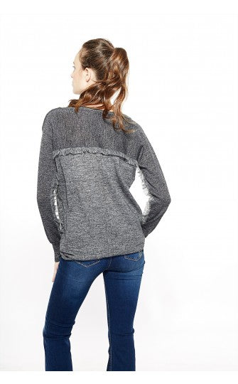 Pull Liu Jo F65019MA04C gris