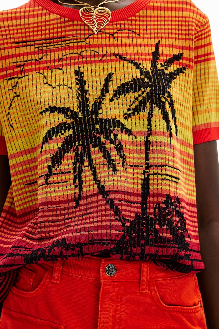 Pull manches courtes Desigual Dubai