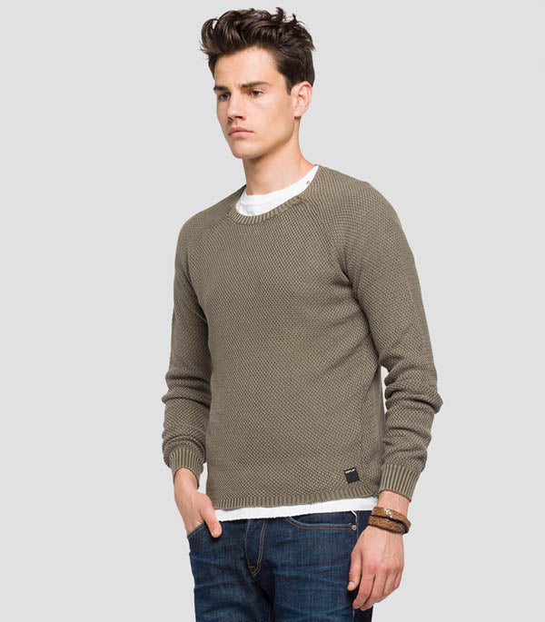 Pull Replay UK1755.G21280G.438 olive