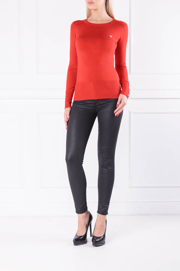 Pull rouge Guess W84R95