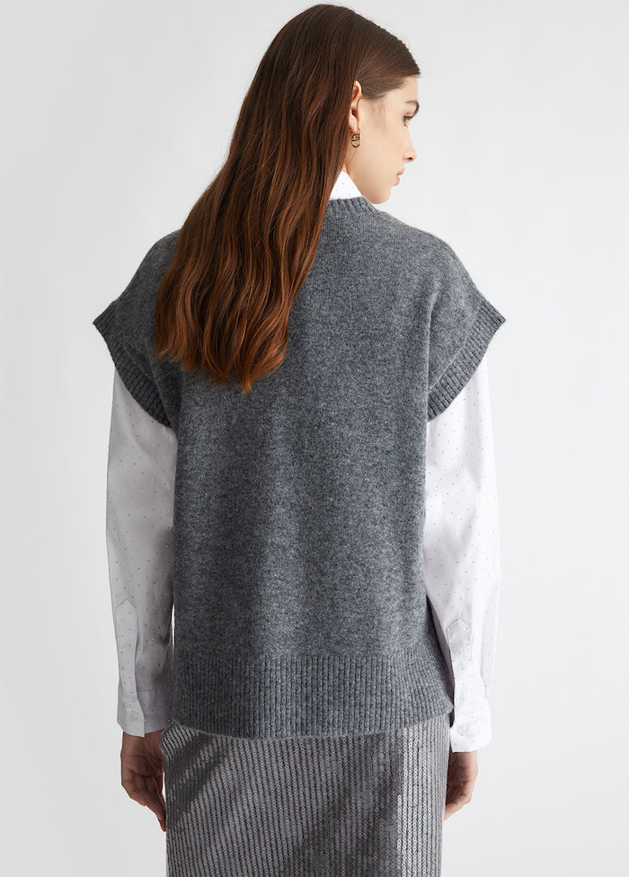 Pull sans manches gris Liu Jo